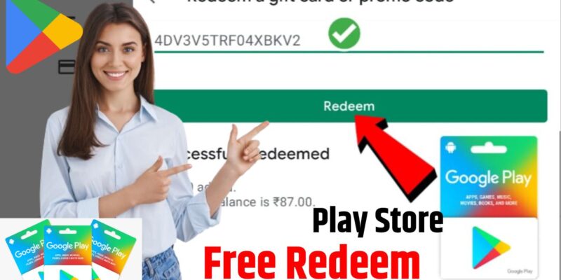 Google Play Redeem Code Free 2024 Rs 10, 30, 50, 80, 100, 150, 200